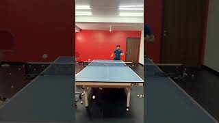 Long pips drills in multi ball 🏓😨 #pingpong #tabletennisplayer