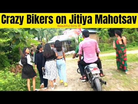 Jitiya Mahotsav \Crazy bikers harulai vetyo😍😘