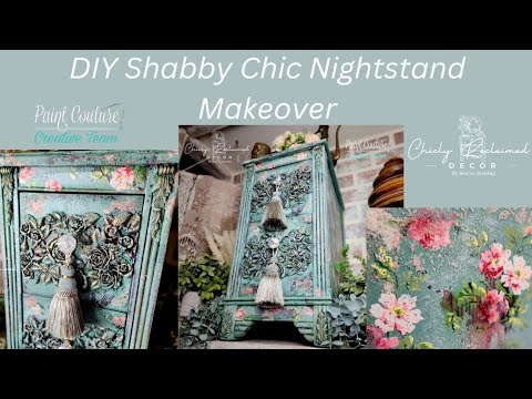 DIY Shabby Chic Furniture Makeover/Create a Distressed Chippy Paint Look/ Faux Wood Grain & Texture