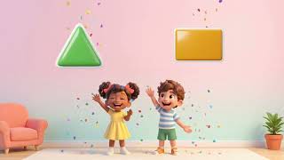 Shapes Song Learn Shapes for Kids | Circle, Square, Triangle | Learn with Leo & Maya #kidssongs