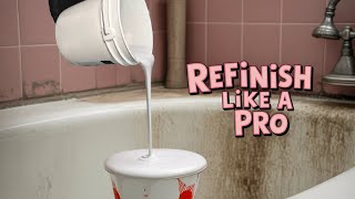 DIY Bathtub Refinishing with ArmoGlaze Kit - Odorless, Durable, and Easy to Apply! Made in the USA