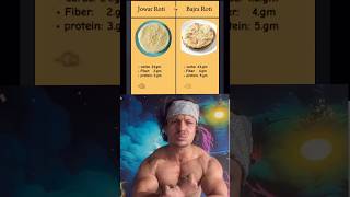 Jwar Roti or Bajra Roti? Truth Gym Bros Don’t Know! 😳🍽️#shorts #roti #diet #fitness #gym #foryou