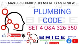 PLUMBING CODE 326-350 MASTER PLUMBER REVIEW PART III