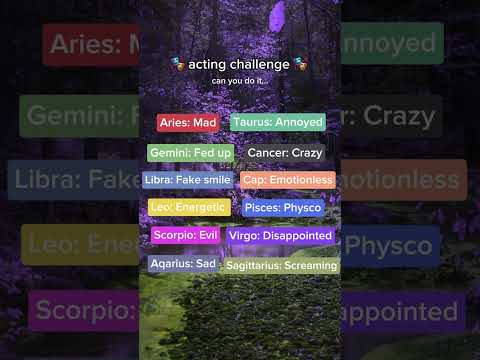 Acting Challenge🎭 #duet #acting101 #zodiac #lipsync #actingchallenge #acting #fyp #shorts  #actor
