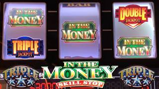 NEW! In The Money SKILL STOP slot! Triple Double Stars + Wild Blazing 777 Nudge + Coin Pusher slots!