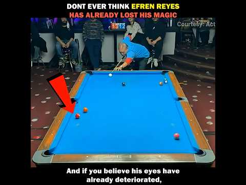 Do Not Think Efren Reyes has already lost his magic at age 68