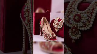 bridal embroidery sandals for girls 😍#shorts #sandals #jutti #bridal #fashion #dulhan #trending