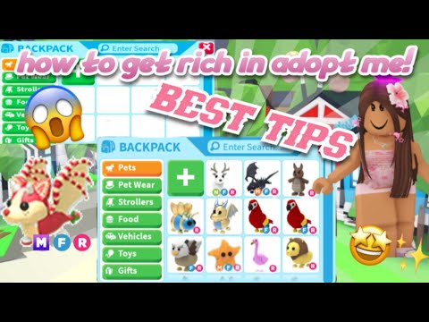 how to get *RICH* quick in ADOPT ME (2025) *best tips*💞😍😱