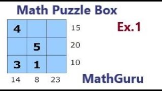 Math Puzzle Box | Example 1