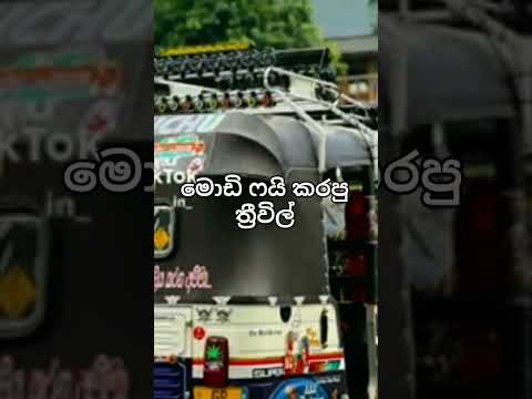 ත්‍රීවීල් වලට කැමති අය ලයික් වැස්සක් දාං යන්
