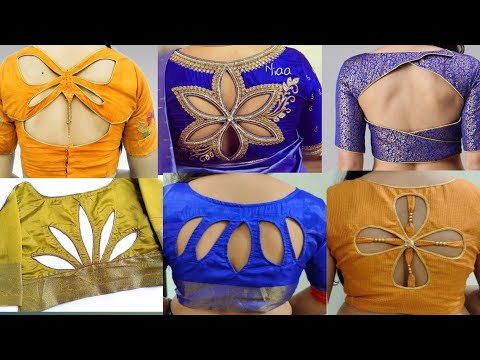 🥳😍Boat neck blouse designs front and back latest /Boat neck blouse designs back side