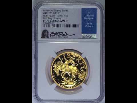 2021-W GOLD High Relief Proof Ultra Cameo NGC PF70