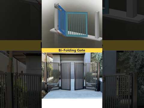 Bi-Folding Gate 💫 New Design #cad #fabrication #mechanical #3ddesigner #gate #foldinggate #metal