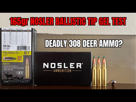 308 Gel Test: Is The 165gr Ballistic Tip Nosler's Best Deer Hunting Bullet?