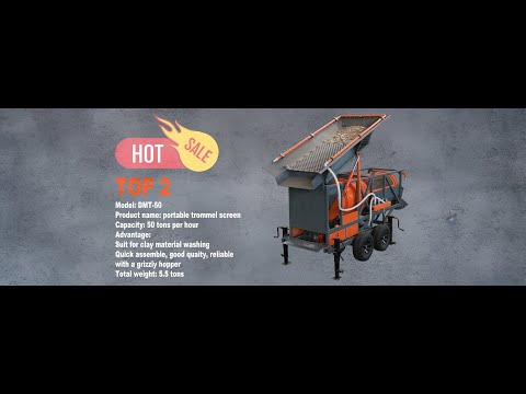 Gold digger DMT-50 portable gold trommel , nugget trap and sluice box