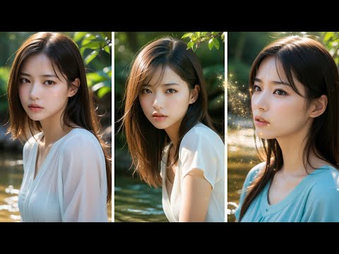 [Ai] ART　柔らかな日差しと共に、穏やかな美の肖像　Portrait of serene beauty with soft sunlight