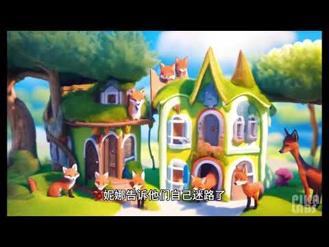 童話故事-小狐狸勇敢遊走森林