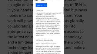 IBM is hiring for Associate Software Engineer role,Apply now #shorts #shortvideo #2023