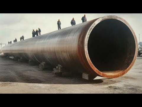 Extra Large Pipe Manufacturing by Unbelievable Technology - Powerful Machines Production Process