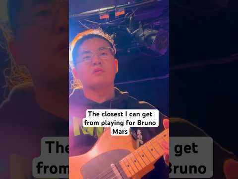 The closest I can get from playing for Bruno Mars #livemusic #guitar