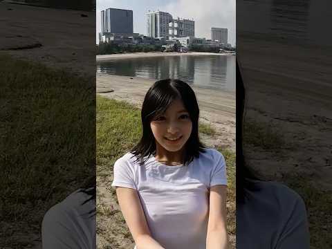 【ノーブラ散歩】海辺をお散歩してたら…