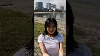 【ノーブラ散歩】海辺をお散歩してたら…
