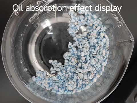 OiLock PPTH-1 Granules and ZF-A Powder Demonstration: Effective Oil Absorption on Water Surface