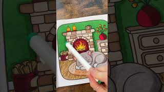 How to Fix Uneven Streaks from Alcohol Markers on a Coloring Page #ColoringTips #FixMistakes