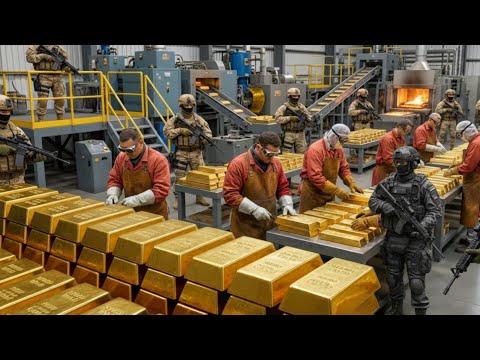 From Raw Gold Ore to 24K Perfection | Inside Ultra-Realistic Gold Refining