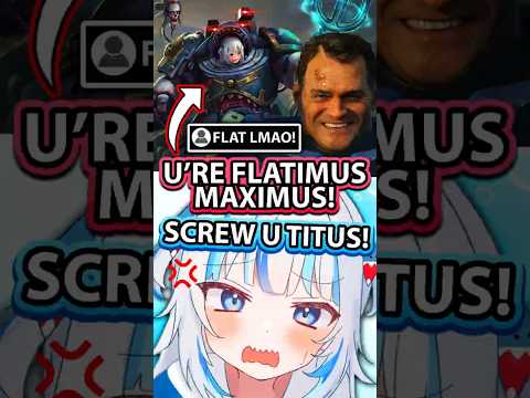 Gura Is Destroyed By Titus Warhammer 40k Superchat [Gawr Gura Hololive EN] #vtuberclips #hololiveen