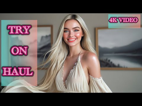 4K Transparent try on haul with Julie | see through amazon new dry vs wet try on haul with me |