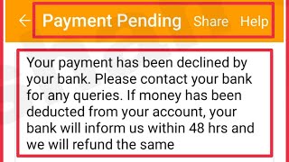 Paytm Fix Payment Pending Problem Solve