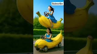 banana car vs banana aeroplane #like #subscribe #shortvideo