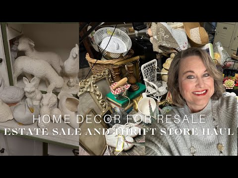 Huge Home Decor Thrift Store and Estate Sale Haul for Resale