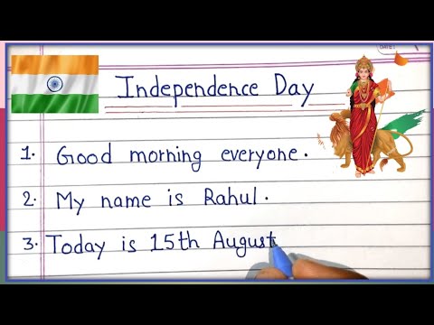 10 lines on 15 August 2023 / Speech  on Independence Day / short essay on Independence Day
