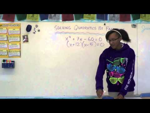 Solving Quadratics by Factoring