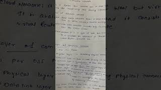 computer network notes,basic of computer network,layer of computer network  #btech#viralvideo