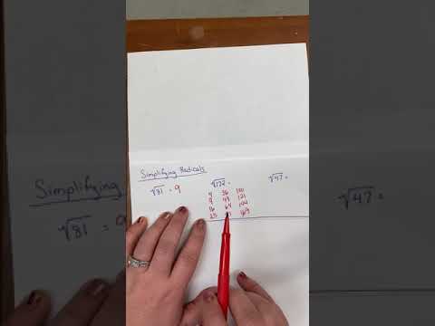 Simplifying Radicals