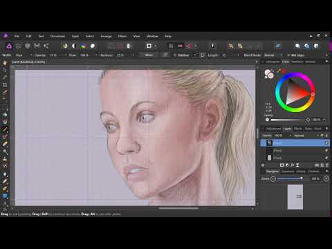 Figure Drawing Speed Painting - Psychedelic World