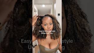 QUICK & EASY HALF WIG HAIRSTYLE: FULANI BRAIDS HALF BRAIDS #protectivestyles