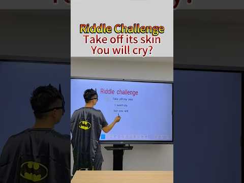 Taking off whose skin will make you cry?#riddles #riddle #challenge #riddlechallenge #JAVBoard