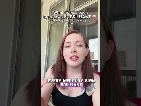 What makes every Mercury sign in astrology BRILLIANT 🧠 #astrology #astrologytips #astrologyposts