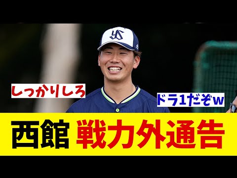 ヤクルト　昨年のドラ1・西館を戦力外【野球情報】【2ch 5ch】【なんJ なんG反応】【野球スレ】