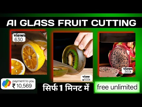 Asmr Glass Cutting Video Kaise Banaye | How to make asmr fruit cutting video 