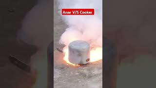 Anar testing v/s cooker #diwali2024 #diwali #shorts #testing #fireworks