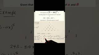 (a+b)^5 Binomial expansion| Pascal's triangle| Binomial coefficients #algebra #virashorts