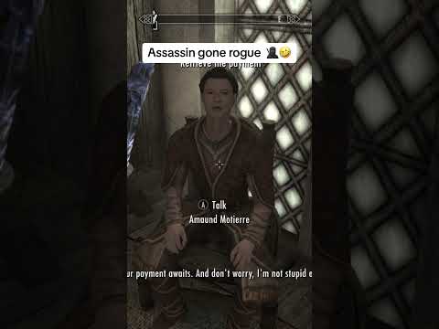 Assassin gone rogue 😳 #skyrim