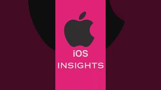 iOS Insights #traininginstitute #courses #ios #technology  #iosappdevelopment #education