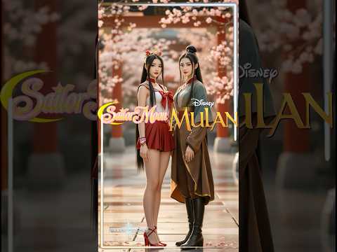 Sailor Mars & Mulan Fusion 🔥⚔️ | Realistic AI Animation Transformation