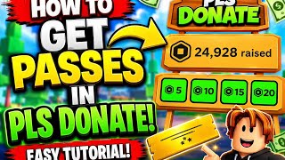 PLS DONATE Gamepass Tutorial | Earn Robux Like a Pro 💰